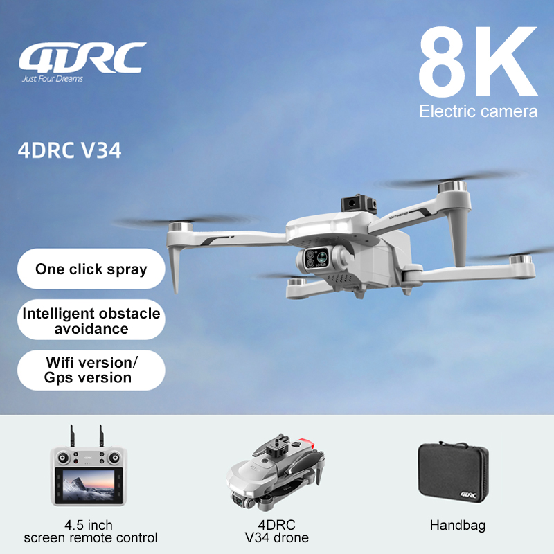 Drone Battery Box - 2025 New V34 Drone 8K Camera