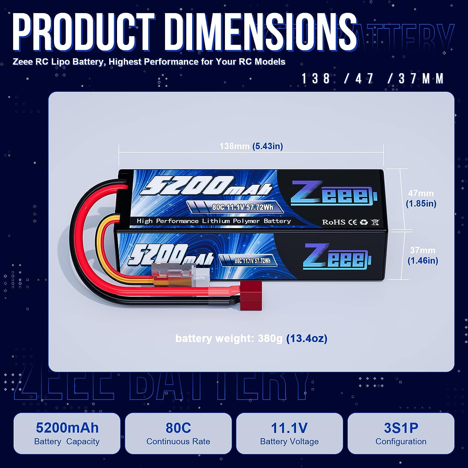 1/2pcs Zeee 3S 5200mAh Lipo Ba – Drone Battery 3S Bewertung und Preis