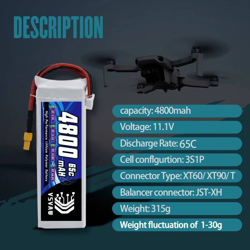 VSVAW 3S Lipo Battery for FPV  – Drone Battery 3S Bewertung und Preis