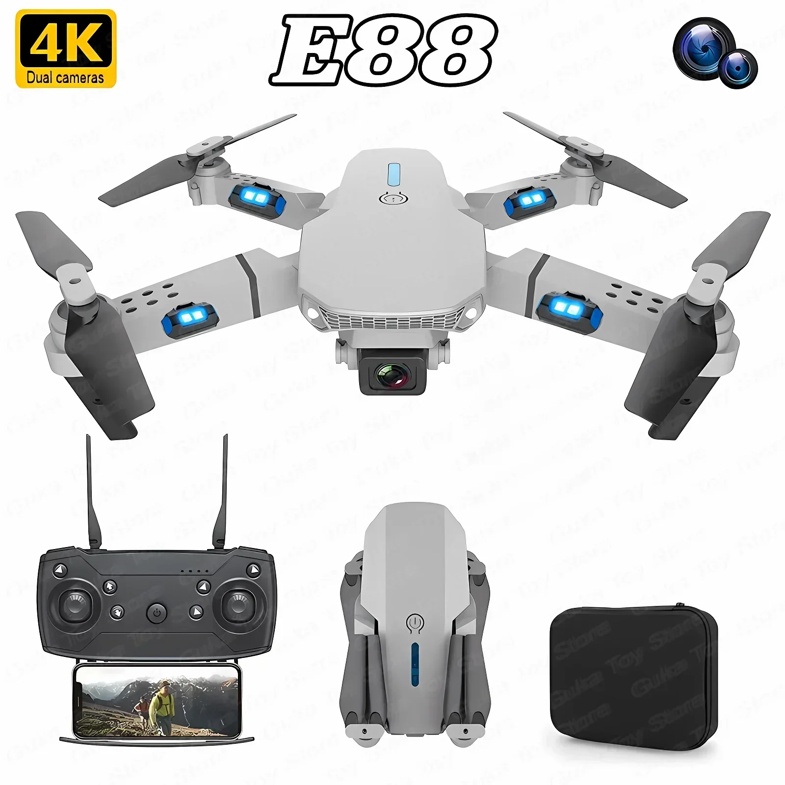 E88 Pro WIFI FPV Drone Wide An – Drone Battery Box Bewertung und Preis
