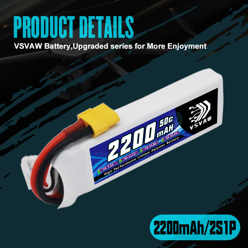 VSVAW 7.4V 2200mah 2S Drone Li – Drone Battery Plate Bewertung und Preis
