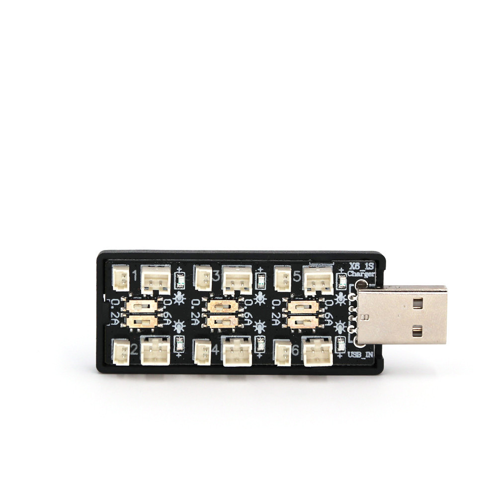 6CH USB 1S LiPo/LiHv 3.7V/4.2V – Drone Battery Connector Bewertung und Preis