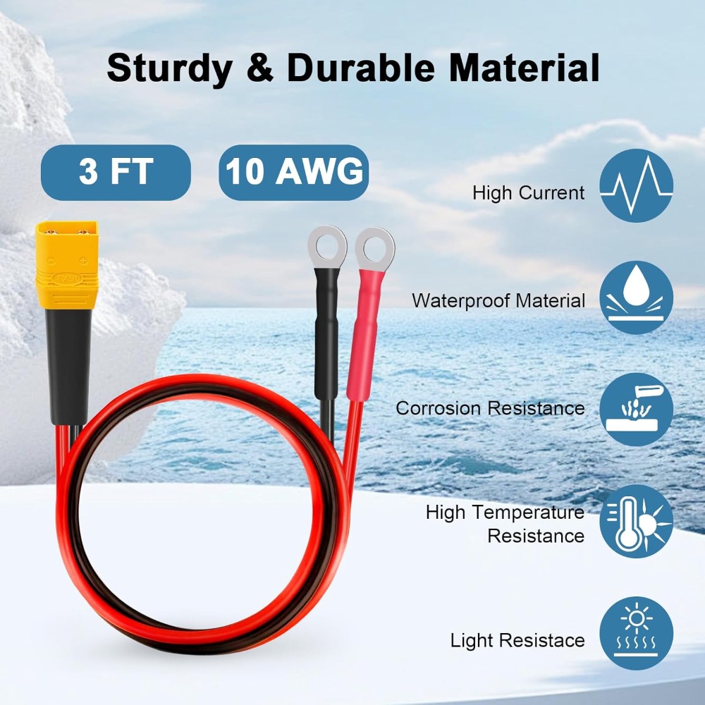 XT90 to O Ring Terminal Cable  – Drone Battery Connector Bewertung und Preis