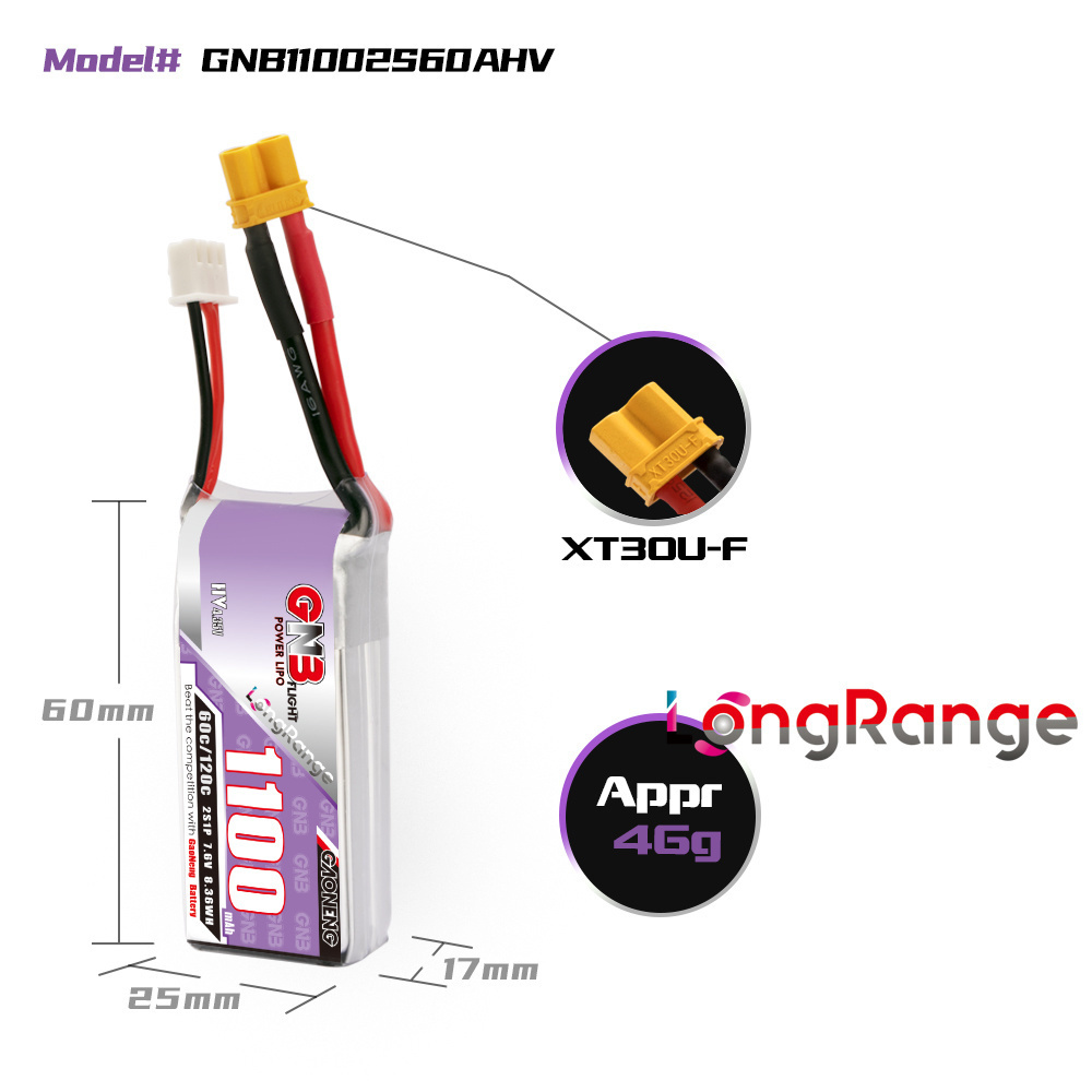 GNB 1100mAh 2S 3S 4S 6S 60C/12 – Drone Battery 6S Bewertung und Preis