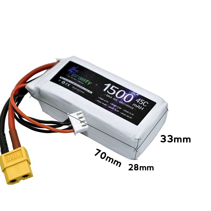TERANTY 3s 45C 11.1V 1500mah L – Drone Battery Li-Ion Bewertung und Preis