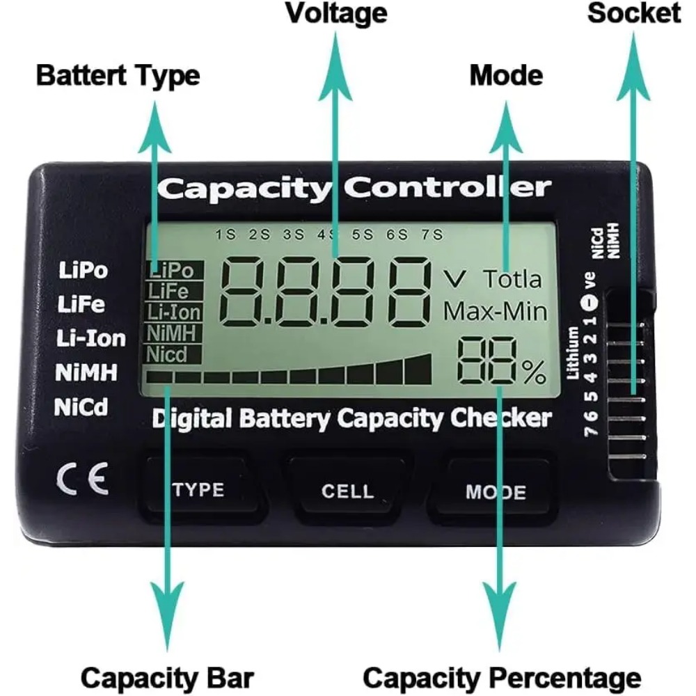 Handheld Battery Capacity Chec – Drone Battery Voltage Checker Bewertung und Preis