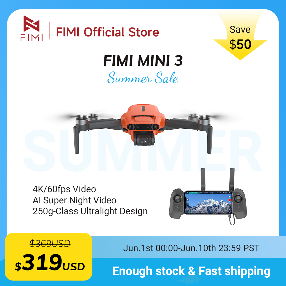 FIMI MINI 3 Camere drone 4K 60 – Drone Battery Smart Bewertung und Preis