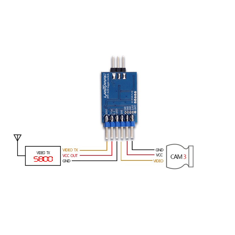 1pc 3 channel Video Switcher M – Drone Battery Plate Bewertung und Preis