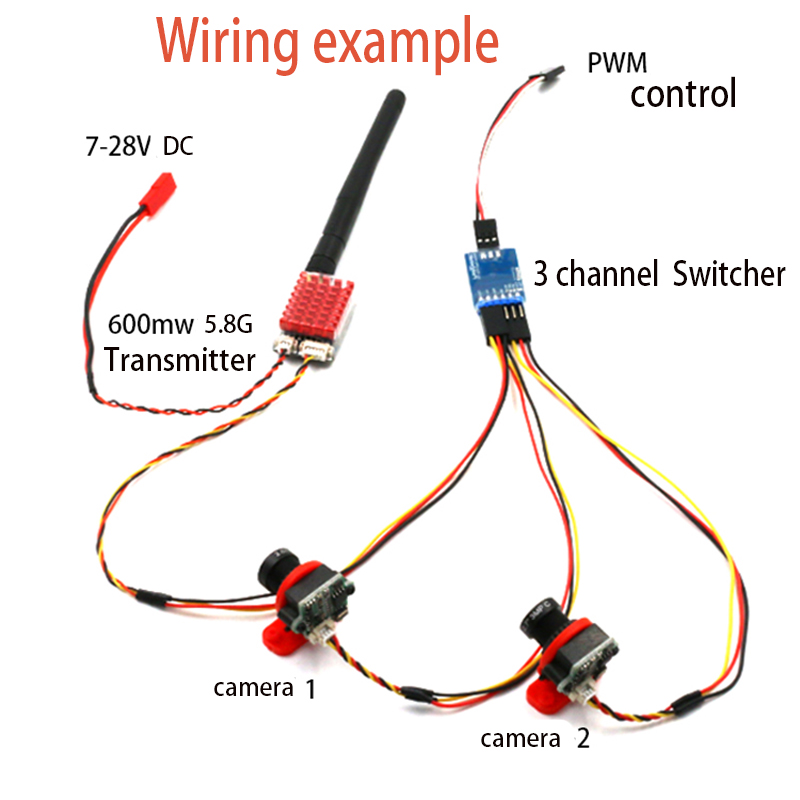 1pc 3 channel Video Switcher M – Drone Battery Plate Bewertung und Preis