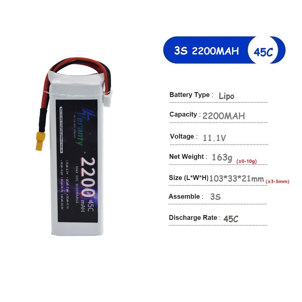 11.1V LiPo Battery 3S 1500mah  – Drone Battery 3S Bewertung und Preis
