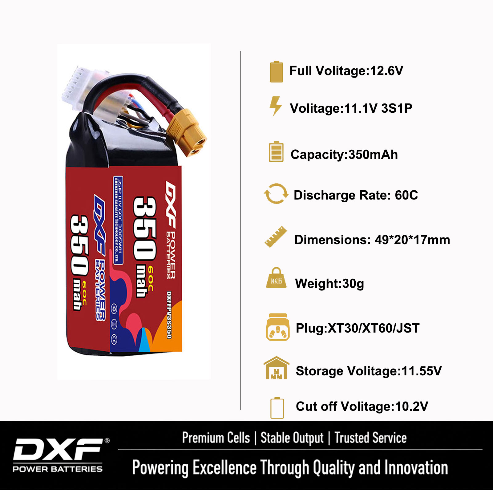 DXF Lipo 3S Battery 11.4V 1700 – Drone Battery 3S Bewertung und Preis